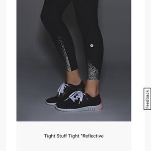 Lululemon Tight Stuff Tight Leggings - reflective